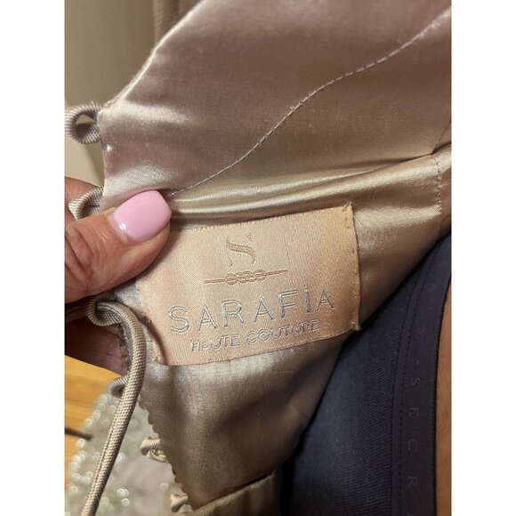 Sarafia Haute Couture Dress Size 18 Gold Color Formal Long For Women Adjustable - Picture 11 of 11